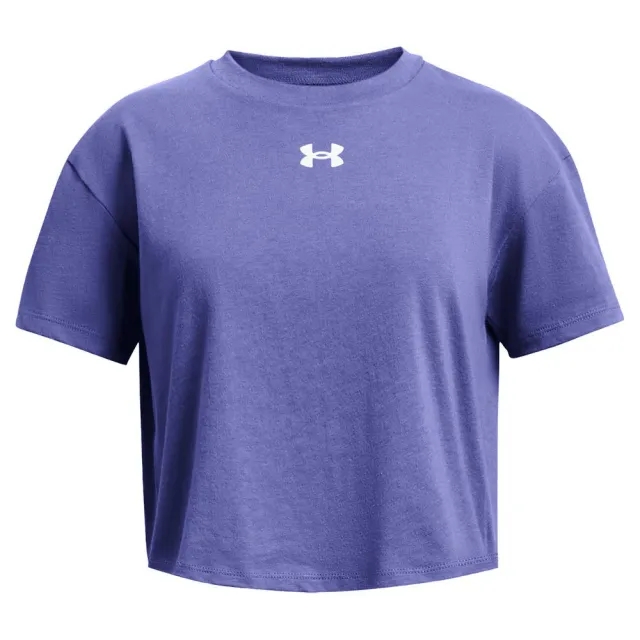 Under Armour Girls Crop Sportstyle Short Sleeve T-Shirt - Blue - Size XL/G - Blue