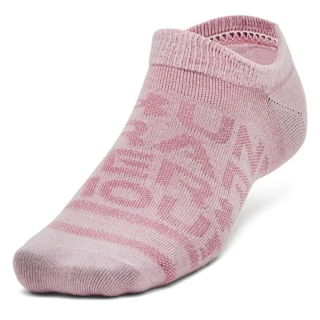 Unisex  Under Armour  Essential 6-Pack No-Show Socks Pink Elixir / Prime Pink / Pink Elixir XL