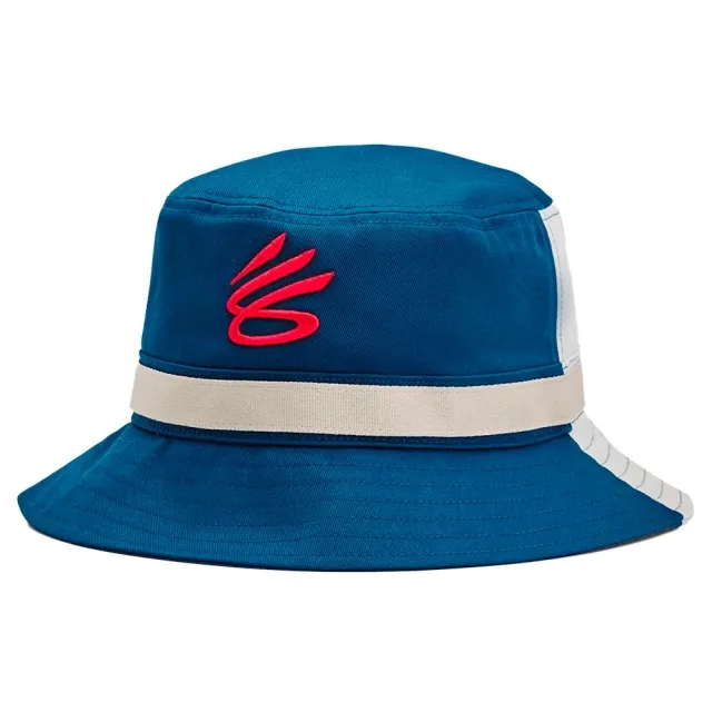 Under Armour Unisex Curry Bucket Hat Varsity Blue / White Clay / Red L/XL