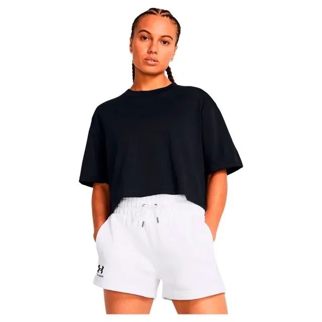 Under Armour Boxy Crop SS - Black