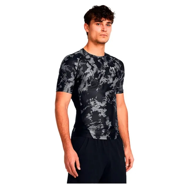 Under Armour HG IsoChill Prtd SS - Black