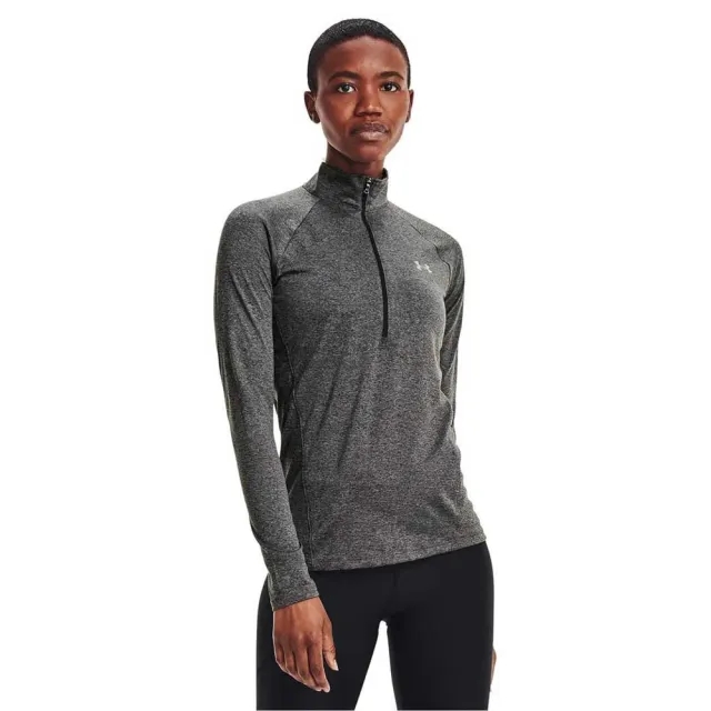 Women's  Under Armour  Tech™ ½ Zip Castlerock / Black XXL
