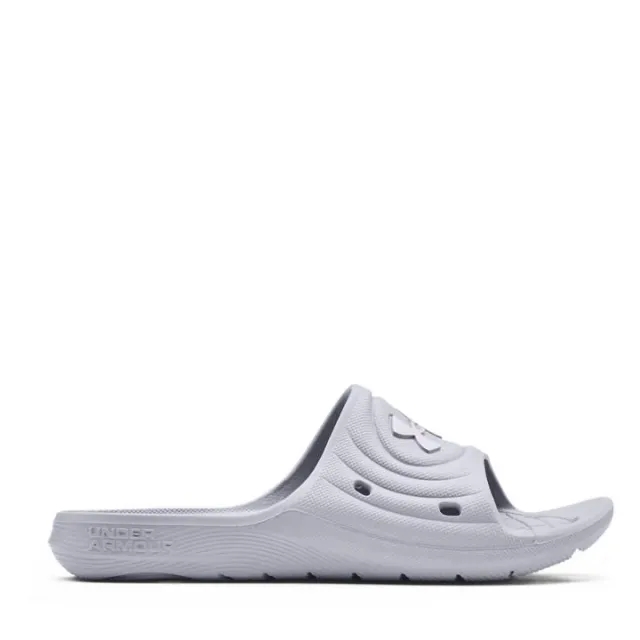 Boys'  Under Armour  Locker IV Slides Mod Gray / Mod Gray / White 4.5