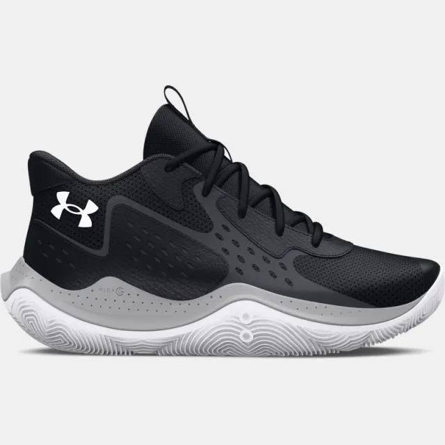 Grade School  Under Armour  Jet '23 Basketball Shoes Black / Jet Gray / White 3