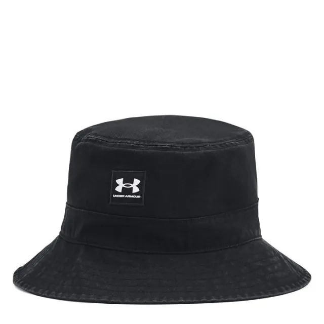 Men's  Under Armour  Branded Bucket Hat Black / White M/L