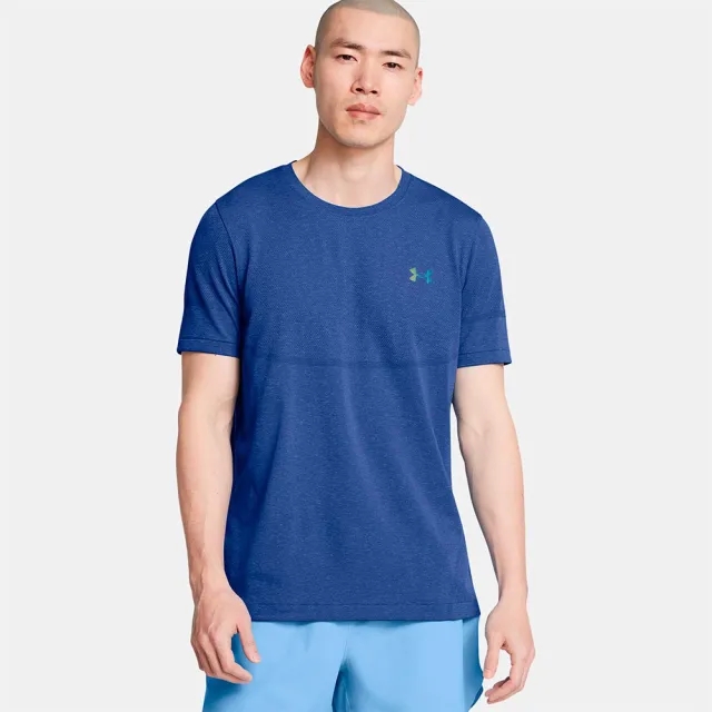 Men's  Under Armour  Vanish Elite Seamless Short Sleeve Tech Blue / Black M
