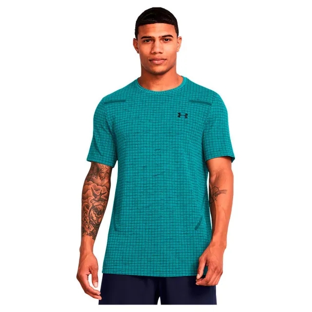 Under Armour Vanish Grid Seamless Short Sleeve T-shirt  - Blue