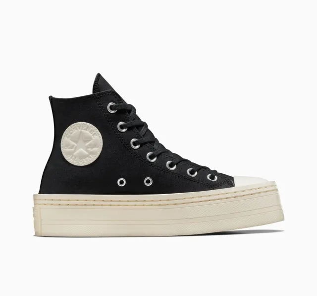 Converse Chuck Taylor All Star Modern Lift Platform Canvas - Black, White