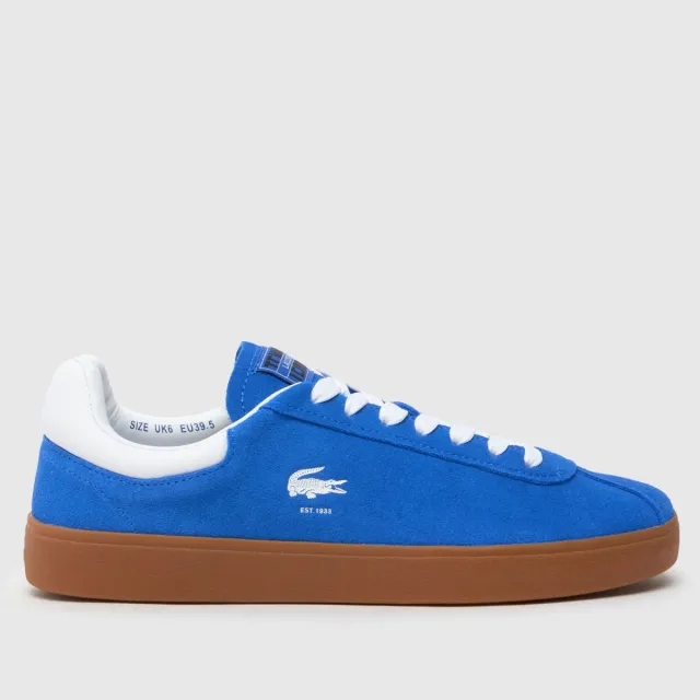 Lacoste Women's Baseshot Suede Sneakers - Blue / Gum