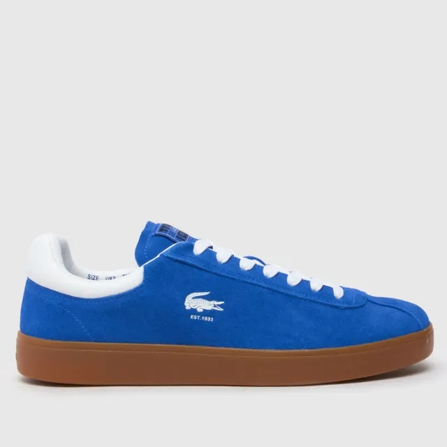 Lacoste Men's Baseshot Suede Sneakers - Blue / Gum
