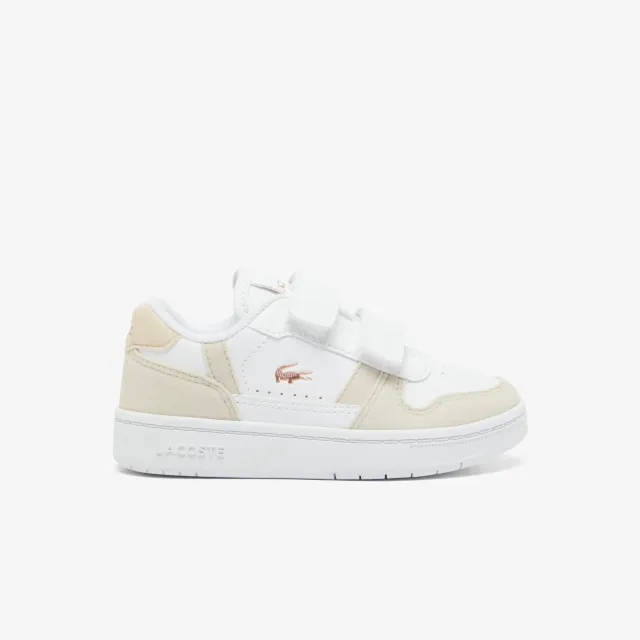 Lacoste Toddler T-clip Set Double Strap Trainer, White