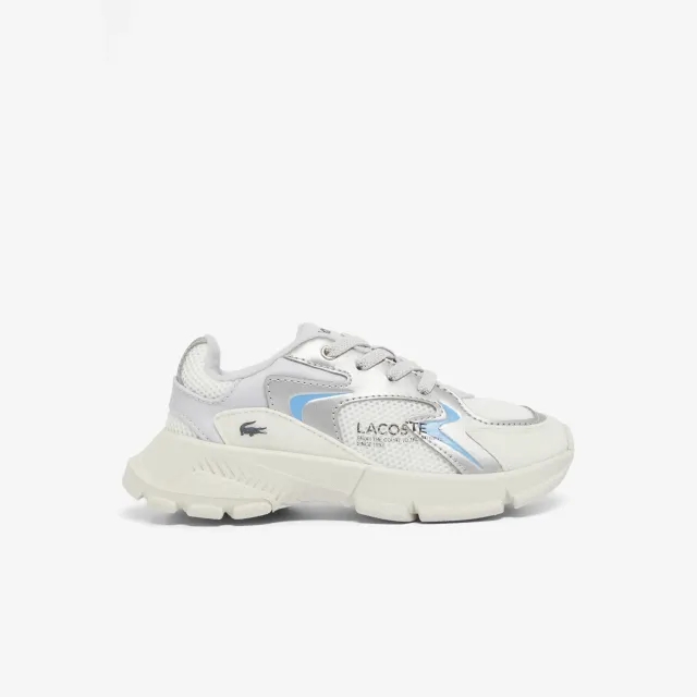 Lacoste Infant's L003 Neo Trainers - Light Grey / Silver