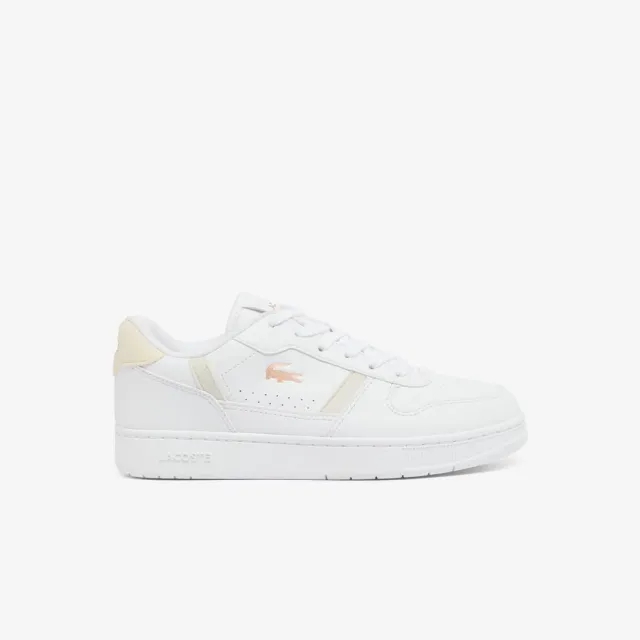Lacoste Kids T-clip Set Lace Up Trainer, White