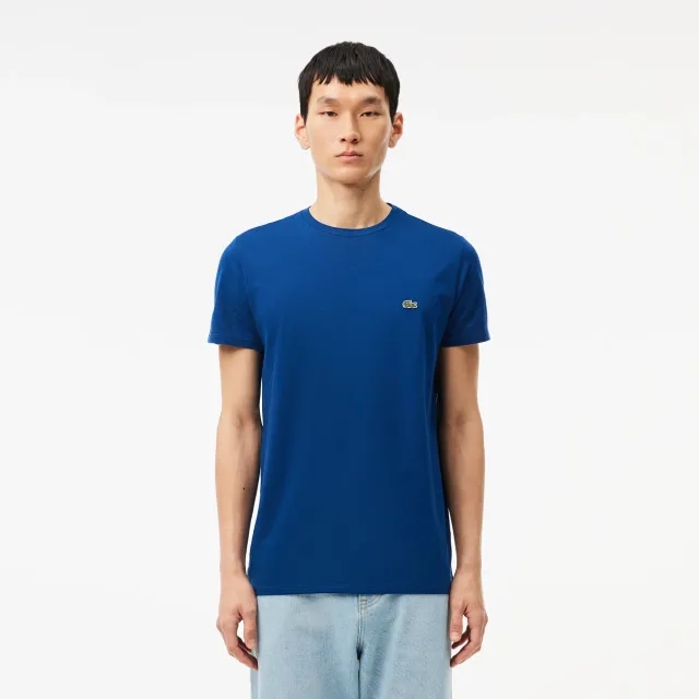 Lacoste Cotton Pima T-shirt - Globe Blue