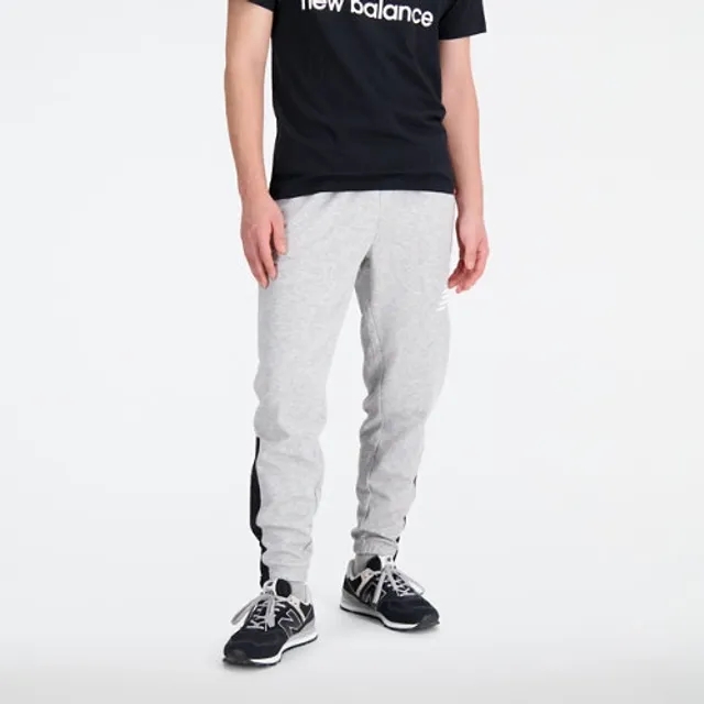 New Balance Unisex Uni-ssentials Moments Pant in Grey Poly Knit