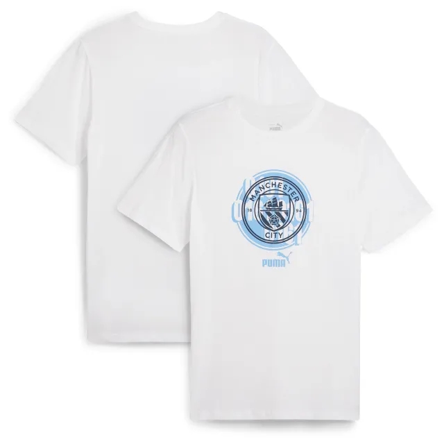 Man City ftblCulture Tee (White) 2024-2025 Men's Size: Small Manchester City Made By: Puma