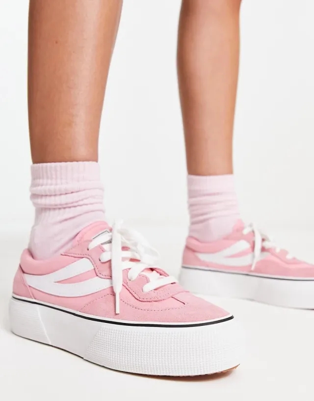 Superga  3041 COTON  women's Shoes (Trainers) in Pink