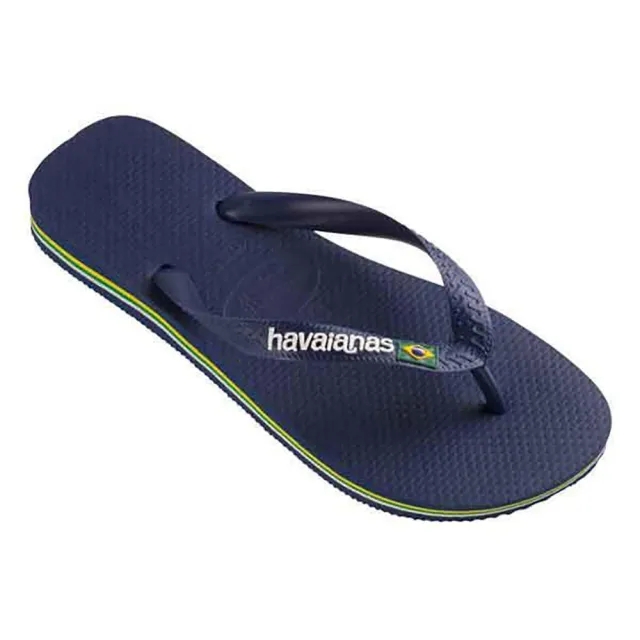 Havaianas Brazil Logo Flip Flops - White - Mens