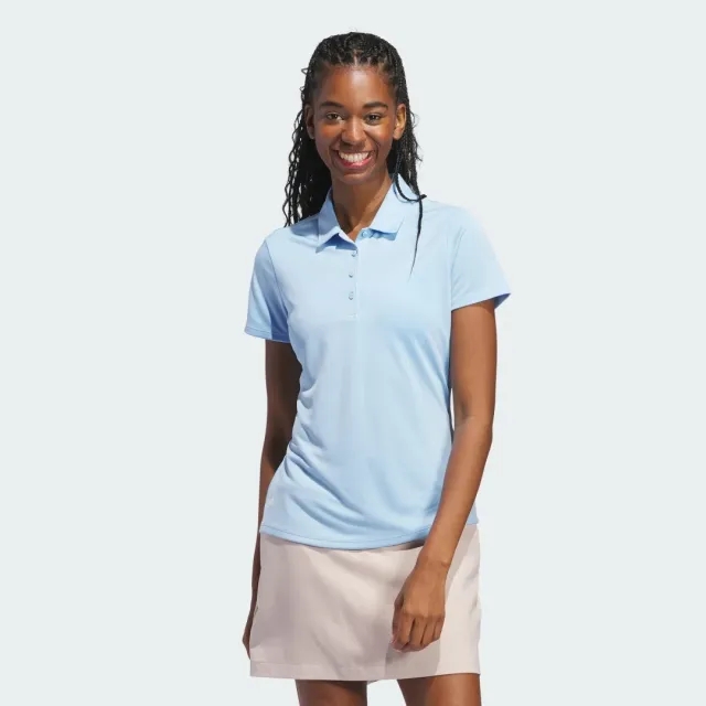 adidas Women's Solid Performance Short Sleeve Polo Shirt