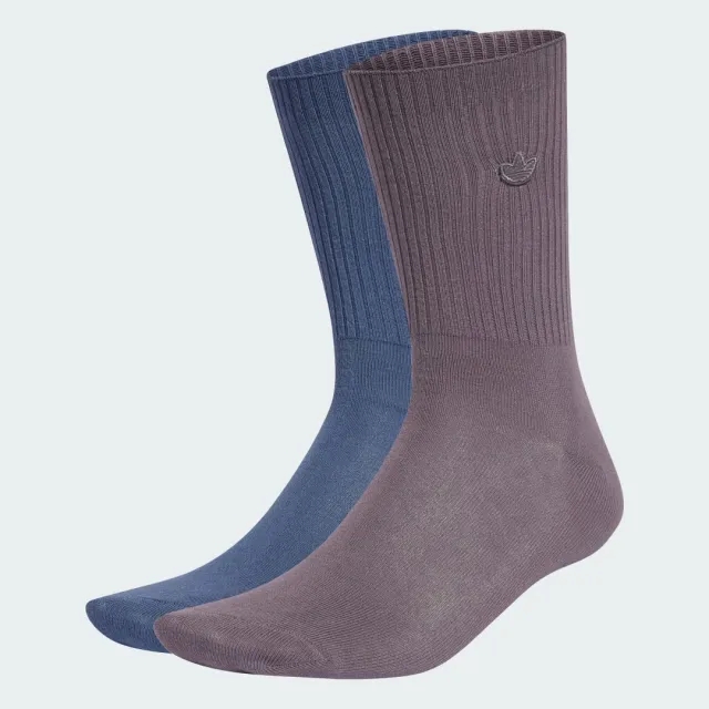 Adidas Originals 2 Pack Crew Socks In Off White And Green