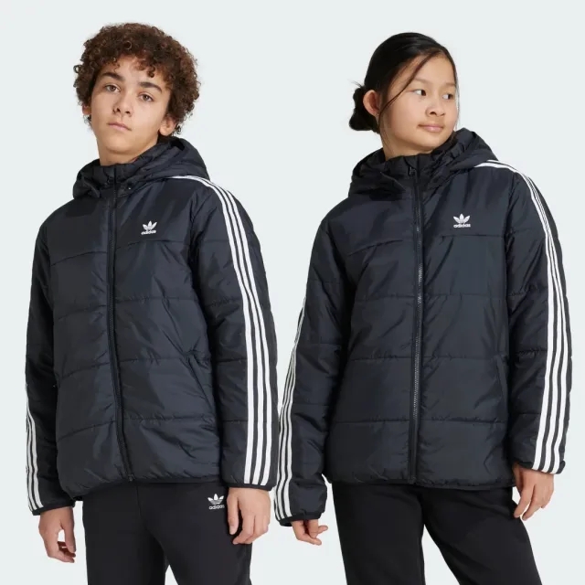 adidas Originals Junior 3-Stripes Jacket - Black - Size XL/B - Black