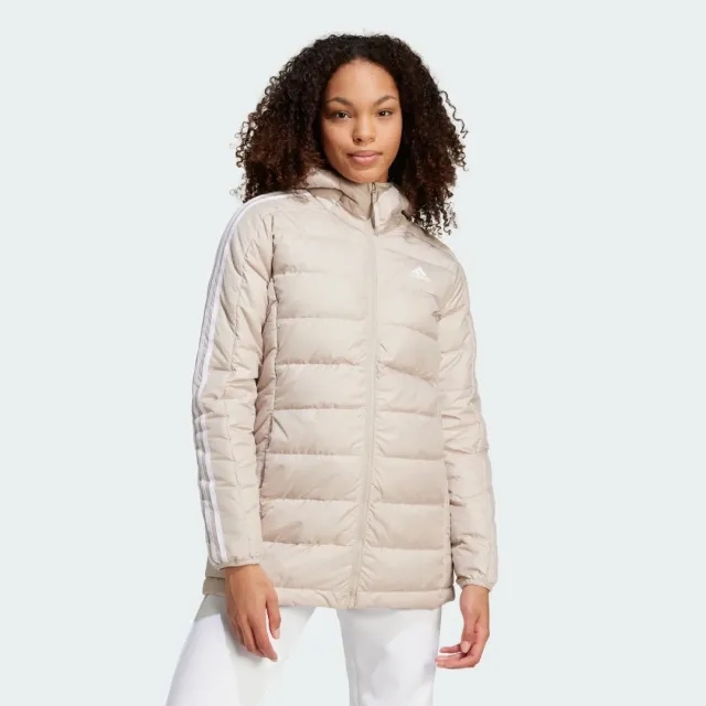 adidas Women Essentials 3 Stripes Light Down Hooded Parka