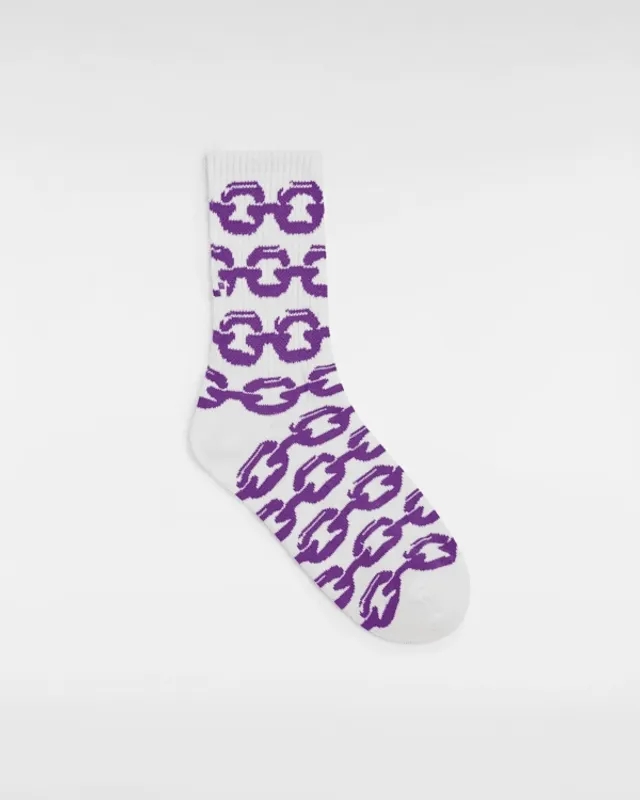 Vans - Skate Chain Crew Socks (1 Pair), Woman, White