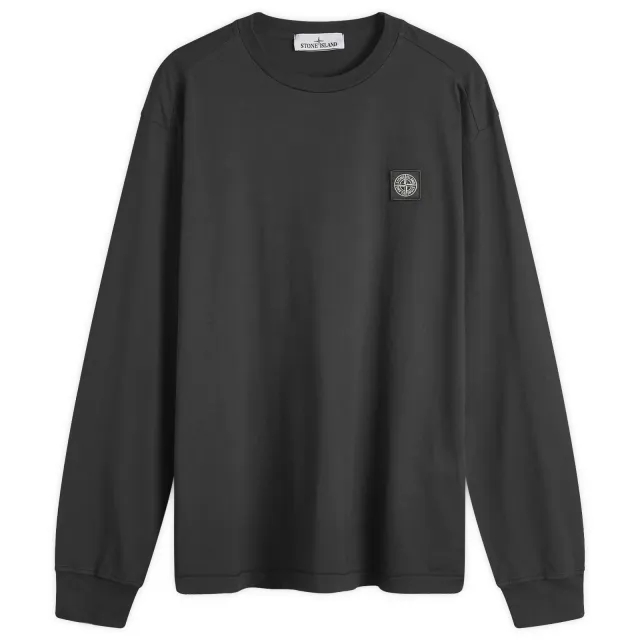 Stone Island Men's Long Sleeve Patch T-Shirt Black