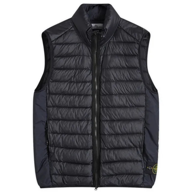 Stone Island Men's Lightweight Down Vest Navy Blue