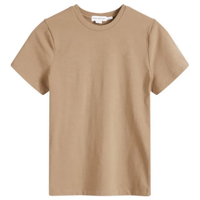 Good American Women's Baby T-Shirt Putty
