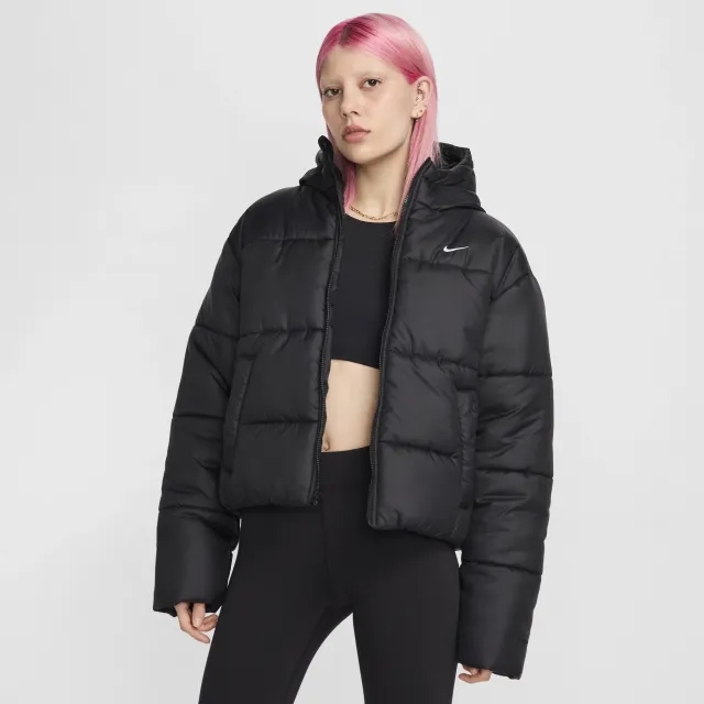 Nike Womens NSW synthetic Fill Therma-FIT Jacket  - Black - Size XS - Black