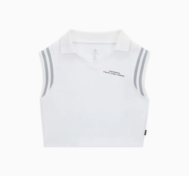 Top Converse X Feng Chen Wang Polo Top White/ Arctic Ice Xl