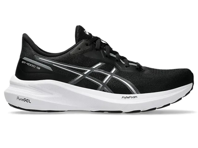 ASICS GT-1000 13 Stability Running Shoe Women - Black, White