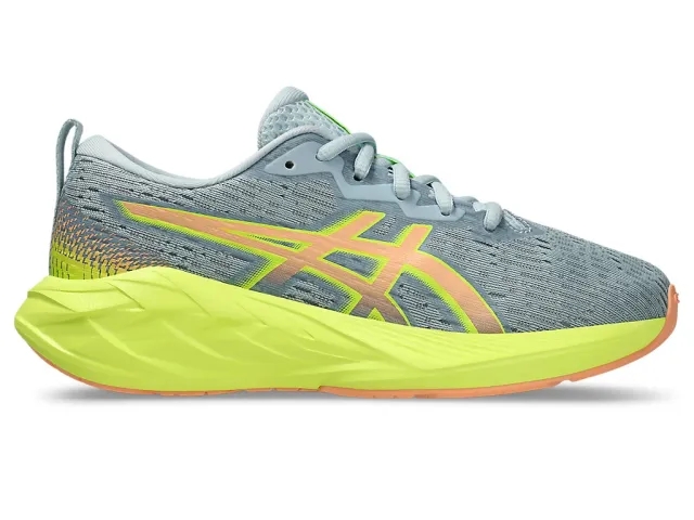 ASICS Novablast 4 GS Neutral Running Shoe Kids - Grey, Orange