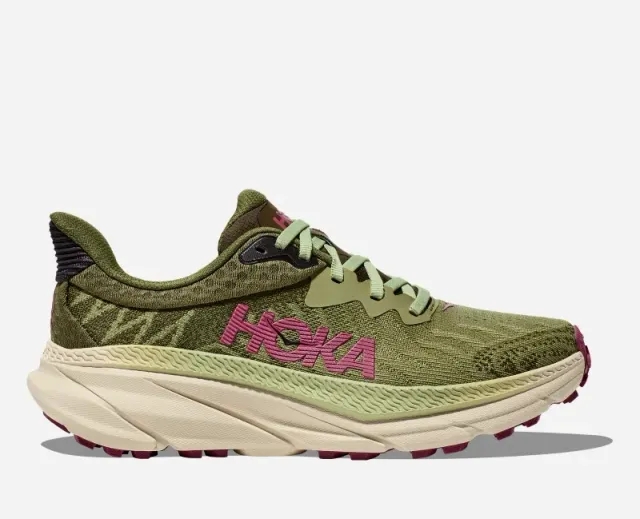 Hoka One One HOKA Women's Challenger 7 Road Running Shoes in Forest Floor/Beet Root