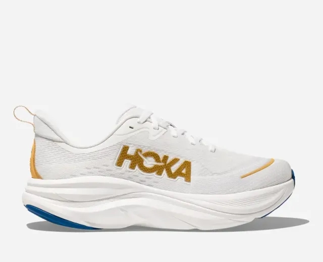 Hoka One One HOKA Men's Skyflow Road Running Shoes in Frost/Gold