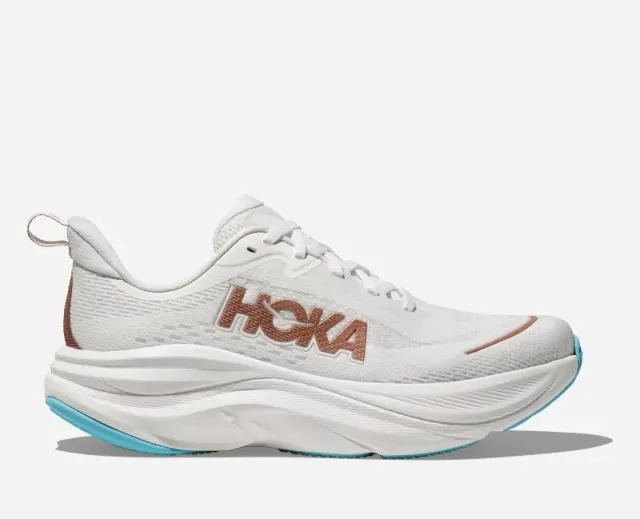 Hoka One One HOKA Women's Skyflow Road Running Shoes in Frost/Rose Gold