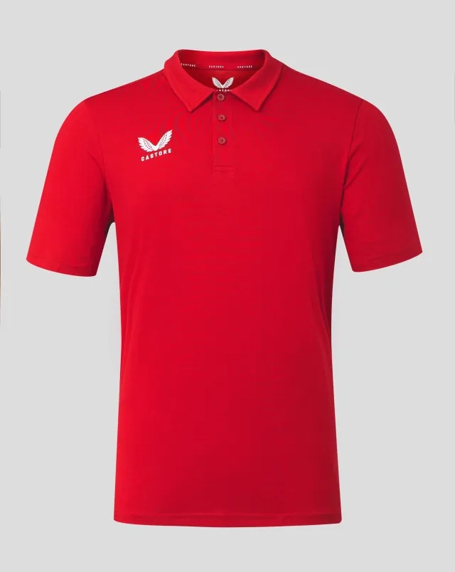 Castore Mens Cotton Leisure Polo - True Red