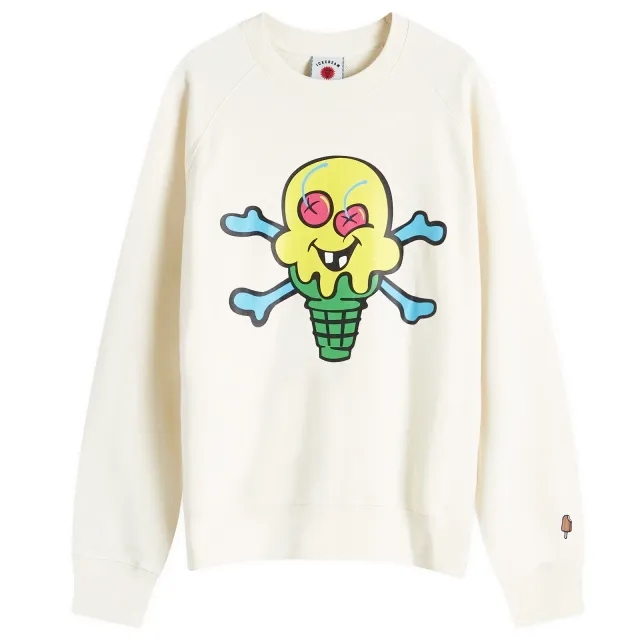 ICECREAM Men's Cones & Bones Sweatshirt Off-White