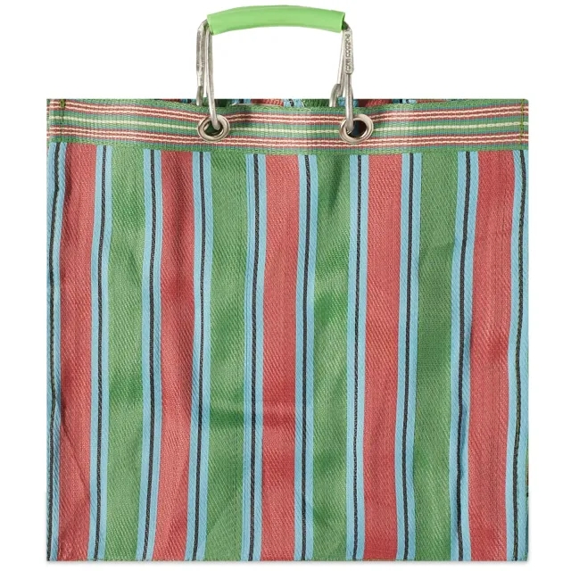 Puebco Recycled Plastic Square Bag Green/Red