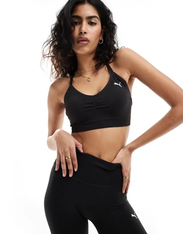 PUMA Move Shapeluxe Seamless Bra, Black