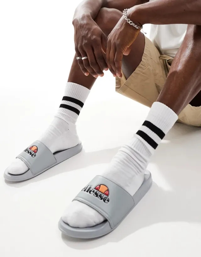 Ellesse Filippo Sliders In Grey