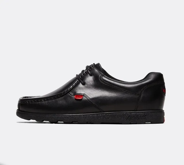 Kickers Fragma 15 Lace Leather Shoe - BLACK - Size 10 - Black