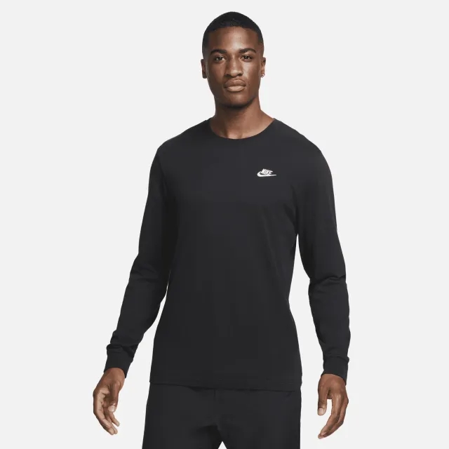 Nike T-Shirt Nsw Club Long Sleeves - ['Black']