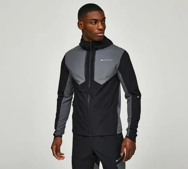 Monterrain Dynamic Woven Running Hoodie  - Black - Size 2XL - Black