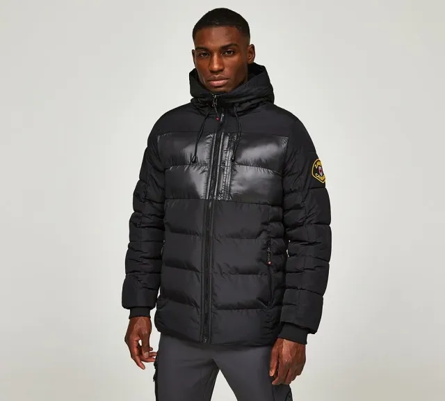 Zavetti Canada Villari Puffer Parka Jacket - Black - Size XS - Black