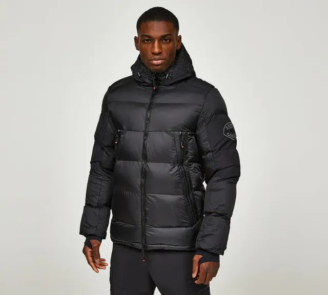 Zavetti Canada Pivero Puffer Jacket - Black - Size 2XL - Black