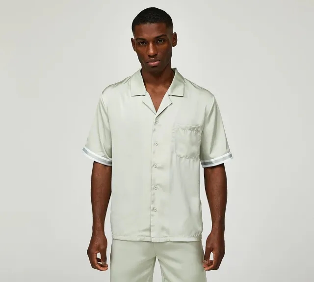 Belier Resort Contrast Shirt - Stone - Size XL - Stone