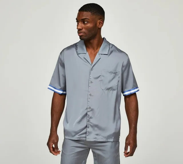 Belier Resort Contrast Shirt - Grey - Size 2XL - Grey