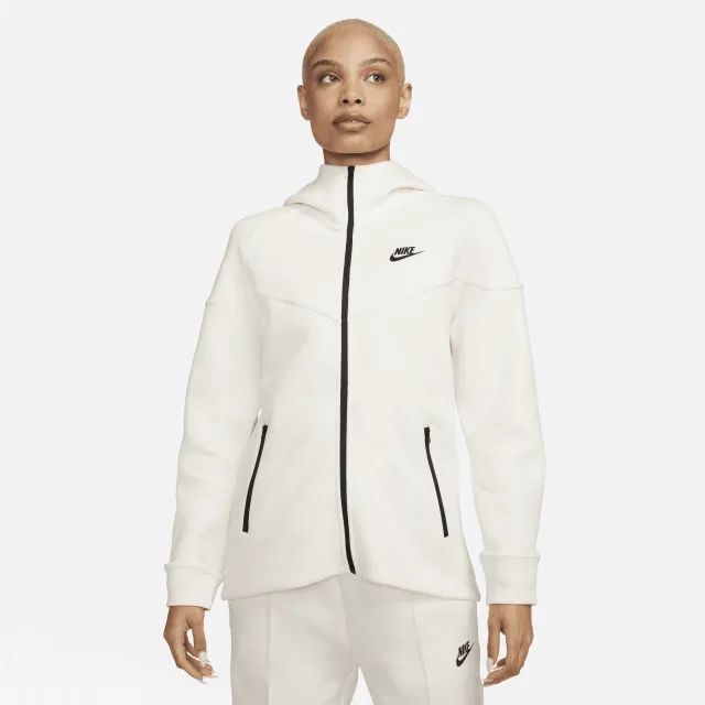 Nike Womens Tech Fleece Windrunner Full Zip Hoodie - White - Size M - White